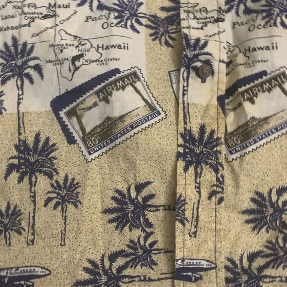 Mens Vintage Button Down Top - Picture 5 of 6